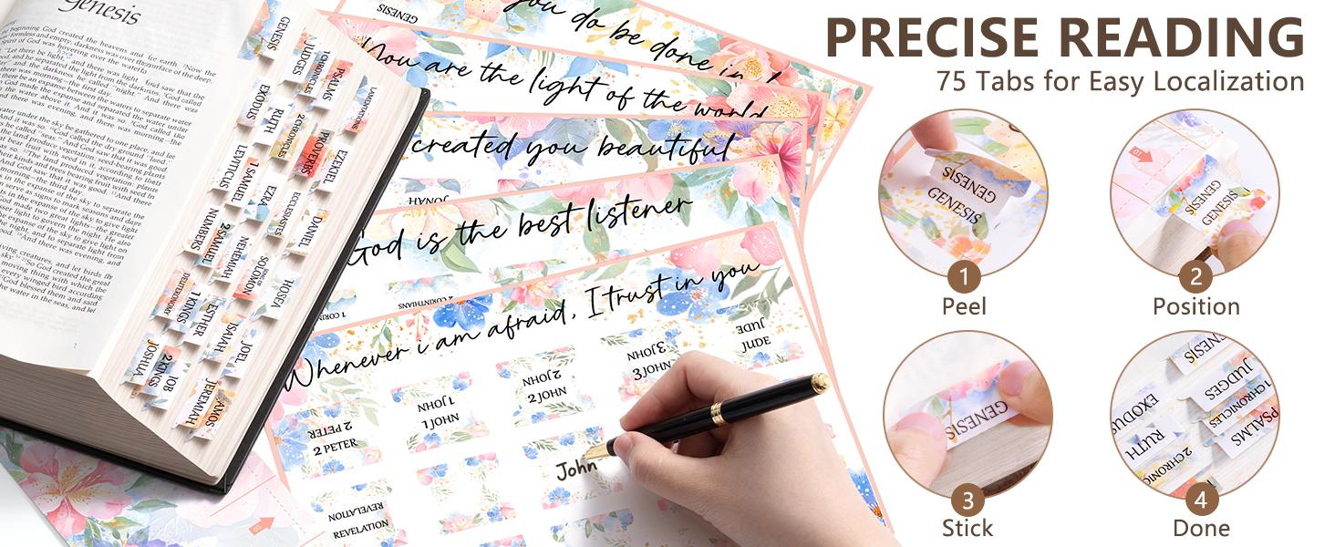 FLOE Bible Study Supplies Journaling Kit for Women with Bible Cover Case,  Easter Christmas Christian Gifts for Women, Bible Study Tools Accessories Set with Highlighters Pens, Pencil Case Notebook Annotation Kit