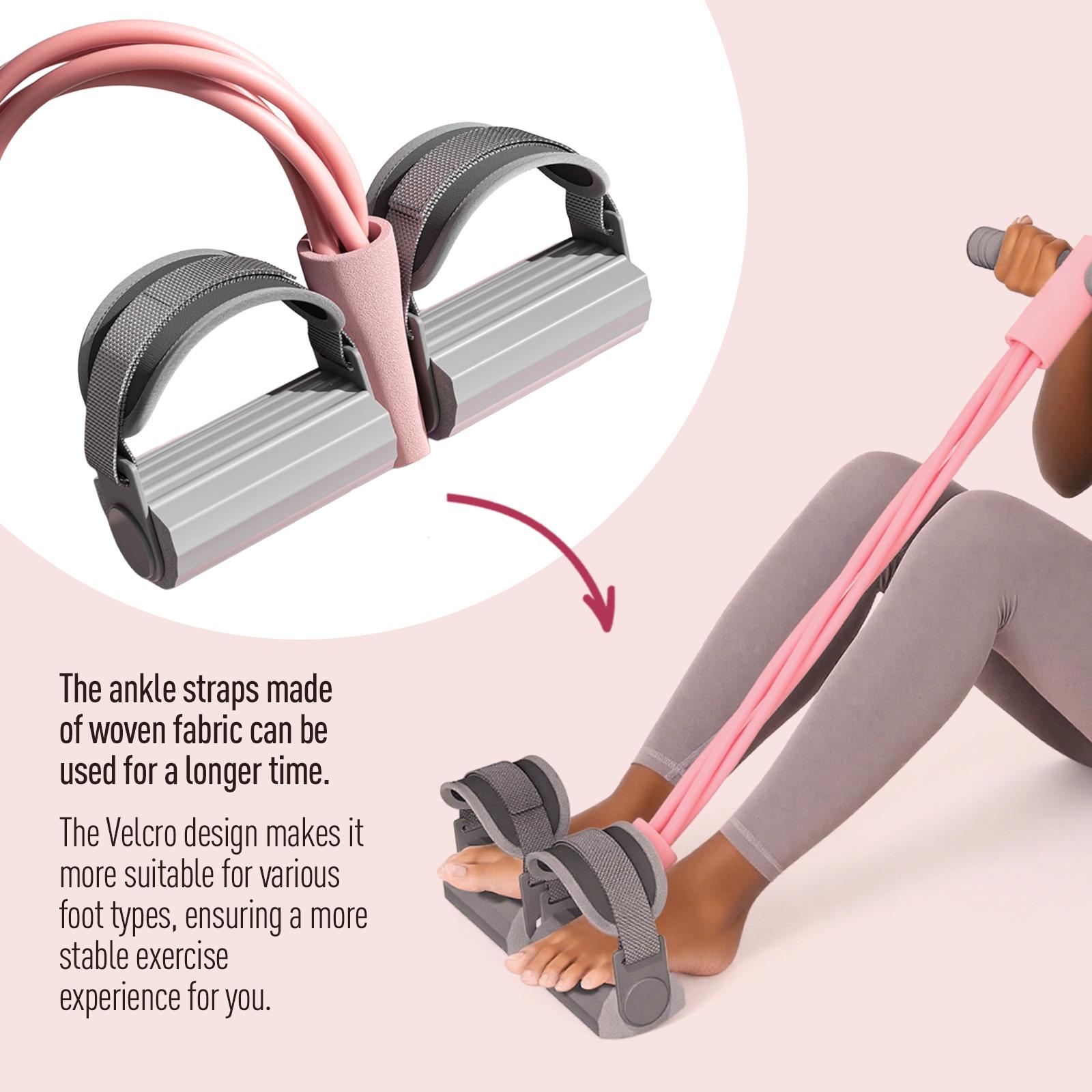 ZENROUS 2.0 Sit-up Resistance Machine, Yoga Resistance Band, Foot Pedal Resistance Band, Suitable for Sit-ups and Stretching, Applicable for Full-body Strength Training, Home Workout Equipment