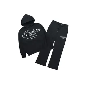 Cero Black Hoodie Relaxed Track Set