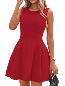 Summer Dresses for Women 2026 Elegant Classy Spring A Line Business Casual Work Graduation Cocktail Short Dress