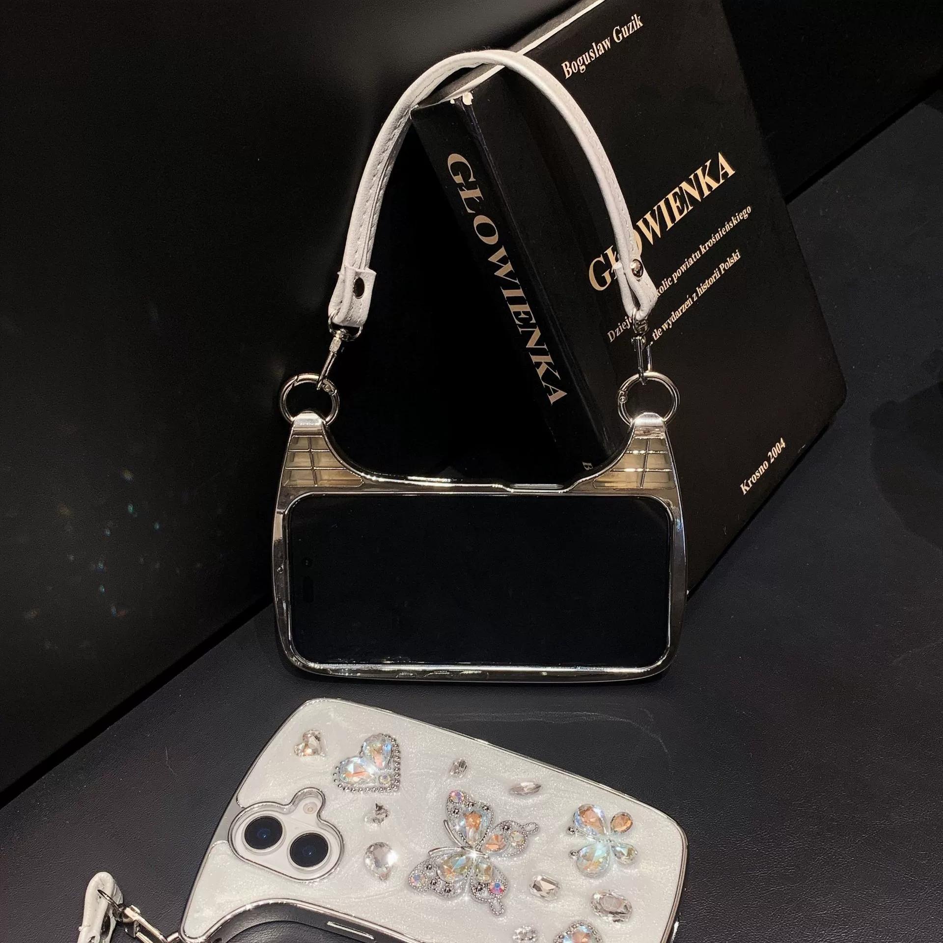 Compatible with for iPhone 17 Pro Max /17 Air/16 Plus /15/14/13 Butterfly heart-shaped three-dimensional phone case HN1224-06