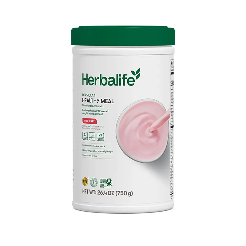 Herbalife Formula 1 Nutritional Shake Mix Wild Berry 780 g Gluten Free Protein Fiber Vitamins Wild Berry Flavor Beverage 27.5 oz