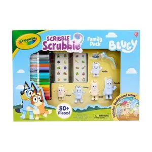 Crayola Scribble Scrubbies Bluey Drawing and Coloring Kit
