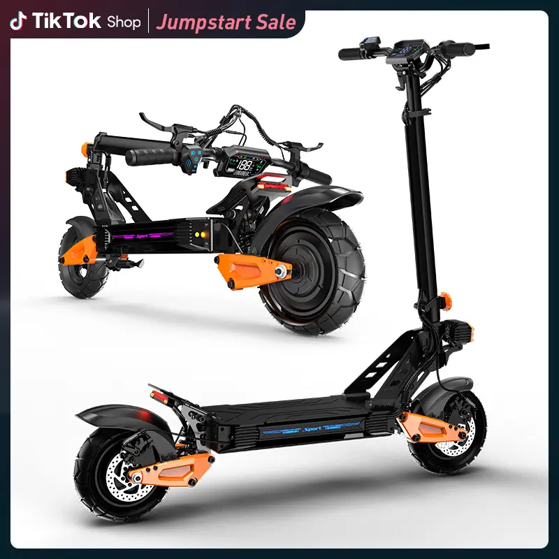 Electric Scooter with 50km/h Speed 2500W Power 10-inch Pneumatic Tires LED Screen Dual Suspension 340lbs Load Capacity for Adults Pro Trick Scooter for Beginners and Teens