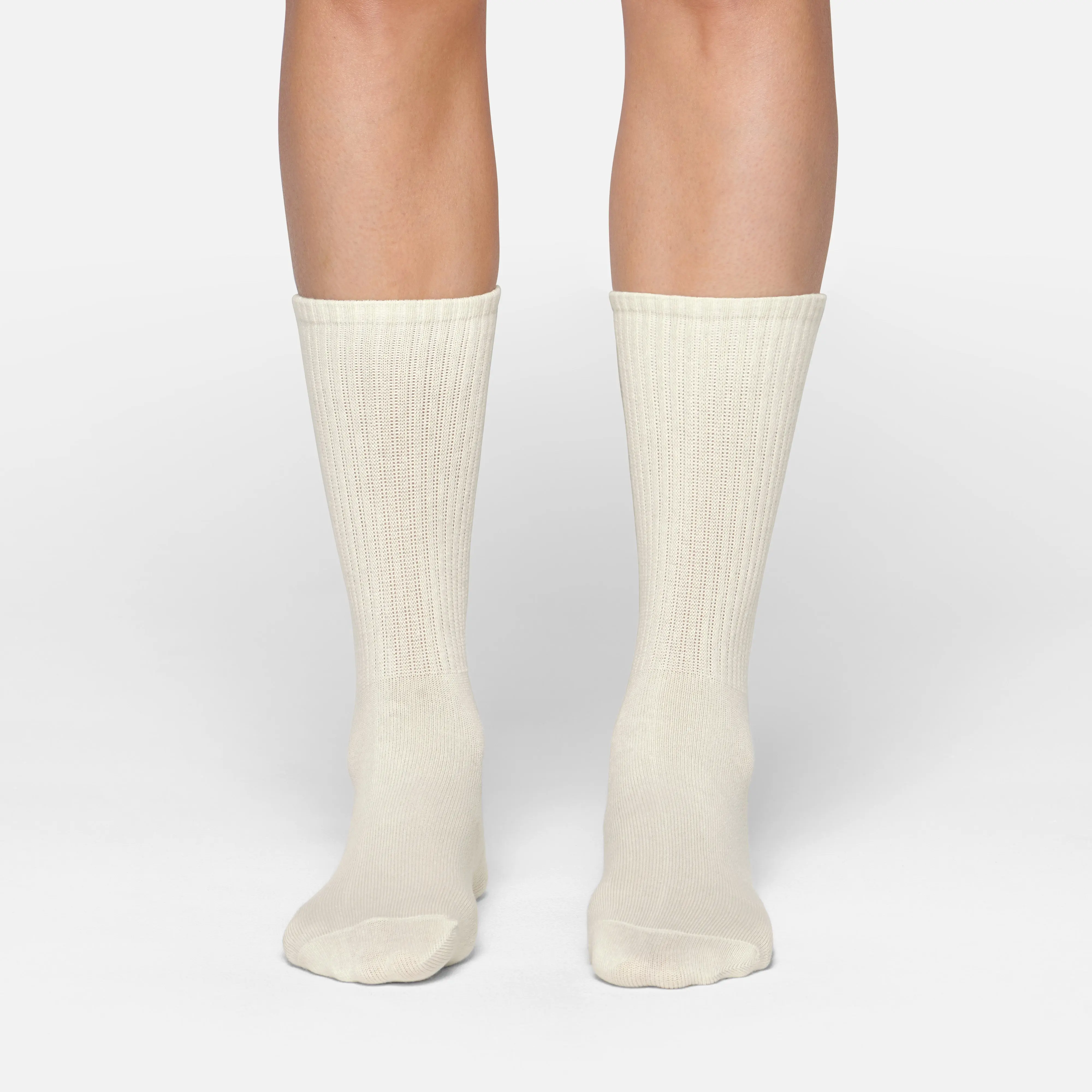 SKIMS RIBBED CREW SOCK