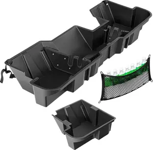 OEDRO Under Seat Storage fits 2019-2026 Dodge Ram 1500 Crew Cab New Body Style (Not for Classic), Upgraded Rear Underseat Storage Truck Organizer Black Tool Box