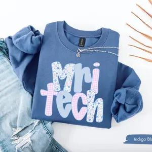 MRI Tech Sweatshirt, Radiology Technologist Crewneck, MRI Tech Graduation Gift, Floral Work Sweater, Magnetic Imaging RN Appreciation