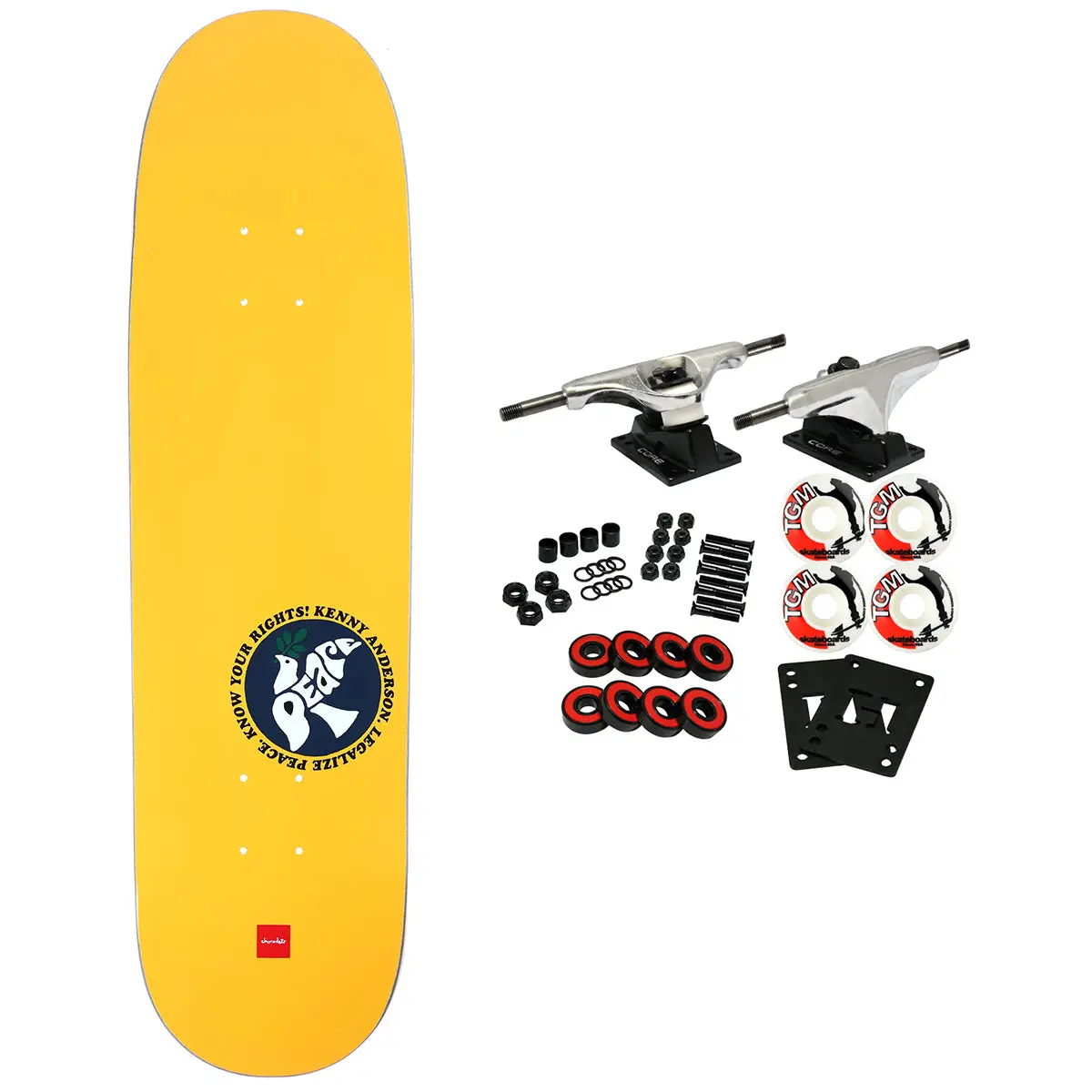 Chocolate Skateboard Complete Anderson Legalize Peace Skidul 8.5" x 31.625"