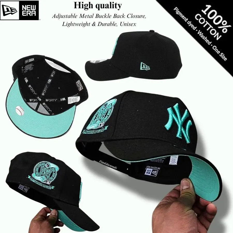 New Era NY Yankees 59FIFTY Baseball Cap – Premium Snapback Hat, Adjustable Flat Bill, Classic Embroidered Logo, MLB Streetwear Style, Urban Hip Hop Fashion, Sports Cap for Men & Women