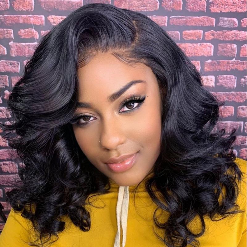 Wiggins Hair Body Wave Glueless Human Hair 7x4 Bob Wig Ready To Go Pre Cut Lace Closure Wig Pre Bleached 7x5 Bob Wig Pre Plucked