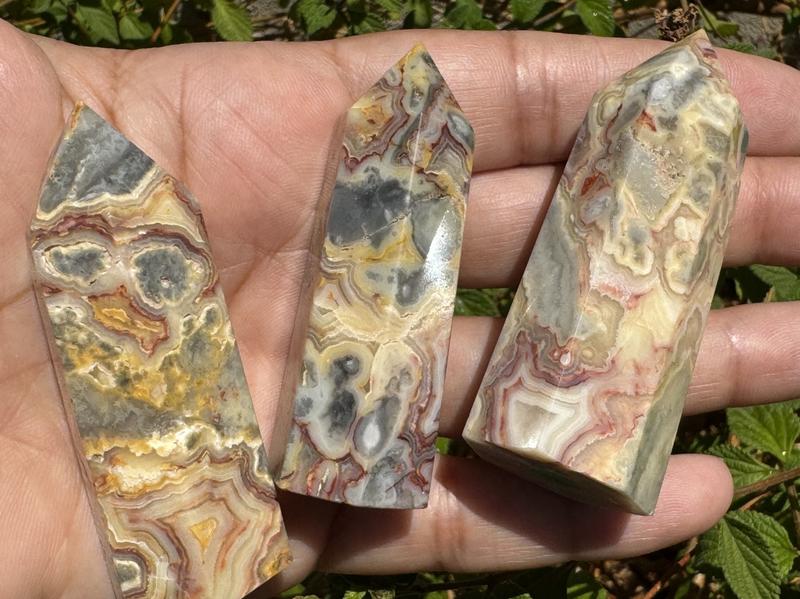 Crazy Lace Agate Towers from Urban Rutile