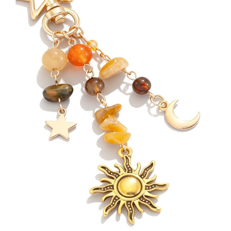 Sun and Moon Design Keychain Colorful Star Beads Key Chain Gemstone Charm, Y2K Aesthetic Boho Hippie Purse Charm for Women,Men, Handbag & Backpack Decoration, Christmas Gifts Sun and Moon Design Keychain Colorful Star Beads Key Chain Gemstone Charm, Y2K Aesthetic Boho Hippie Purse Charm for Women,Men, Handbag & Backpack Decoration, Christmas Gifts