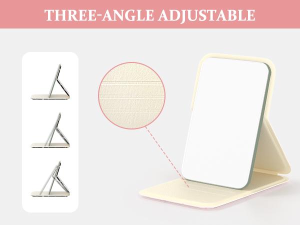 MEXS Mini Foldable Makeup Mirror for Women, Portable Pocket Mirror, Ultra Slim Compact Mirror for Purse, Gift, Travel & Daily Touch-Up