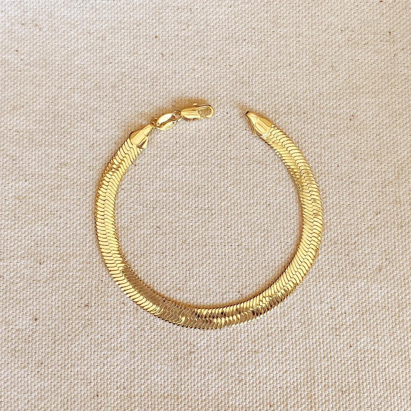 Sienna Herringbone Chain Bracelet