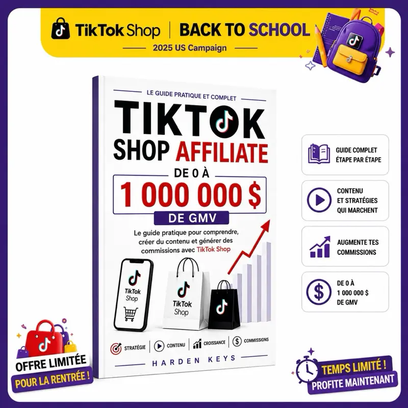 Tiktokshop affiliate Guide Pratique de 0 a 1.000.000$ de GMV [ Francais]