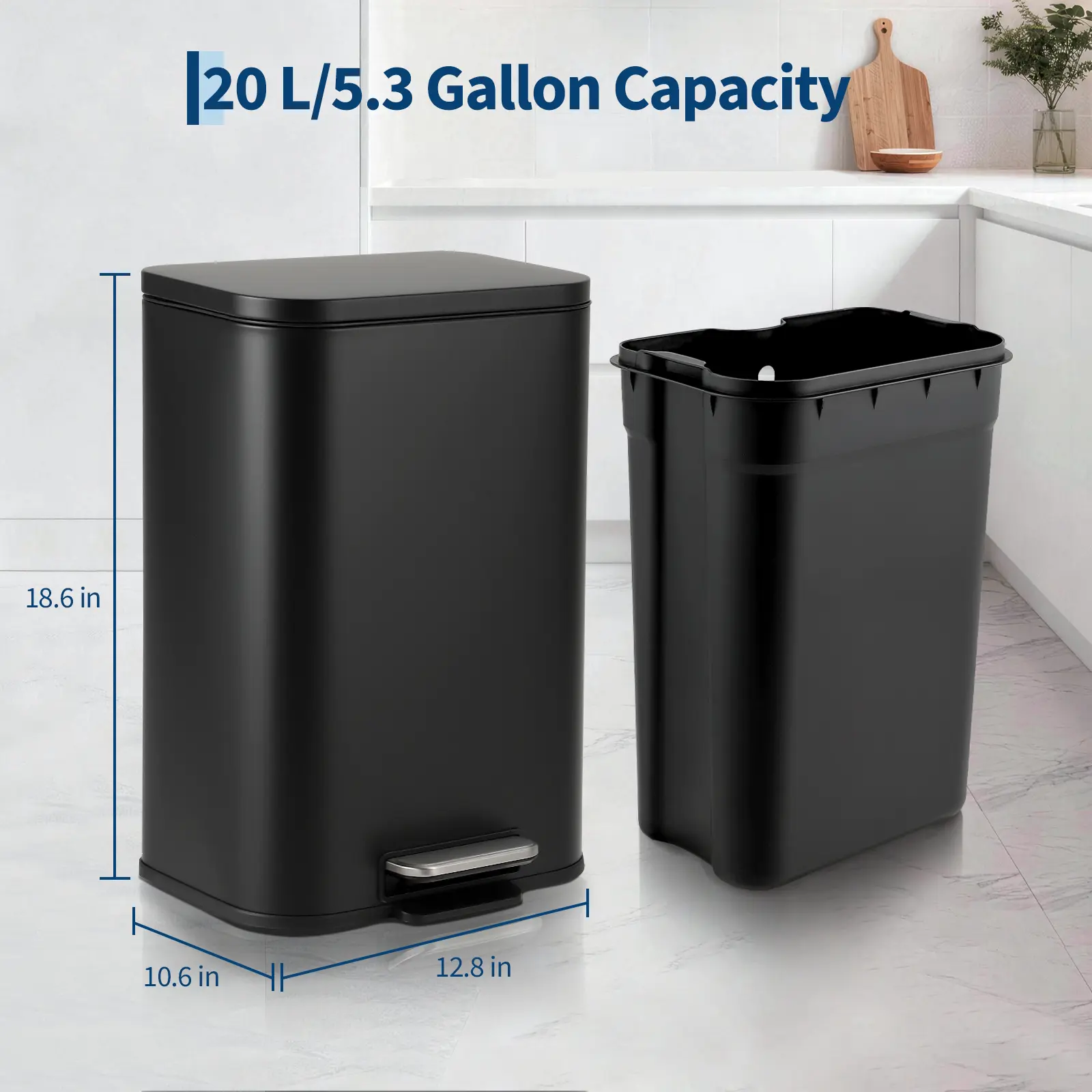 5Gallon - 32.5*27*47.3cm - Black