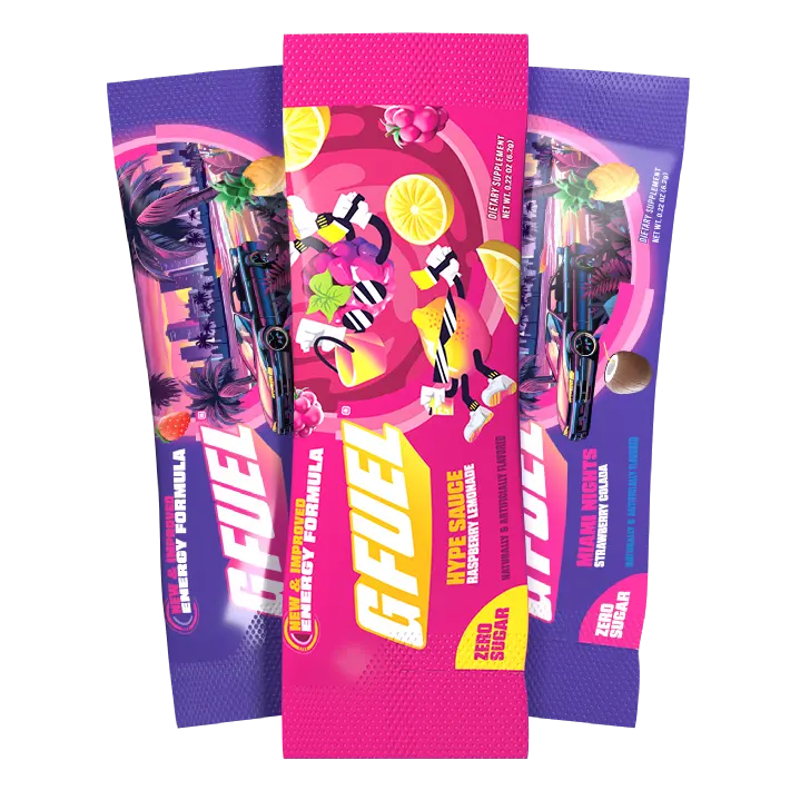 G FUEL Powdered Energy Drink Stick Packs - 3 Pack
