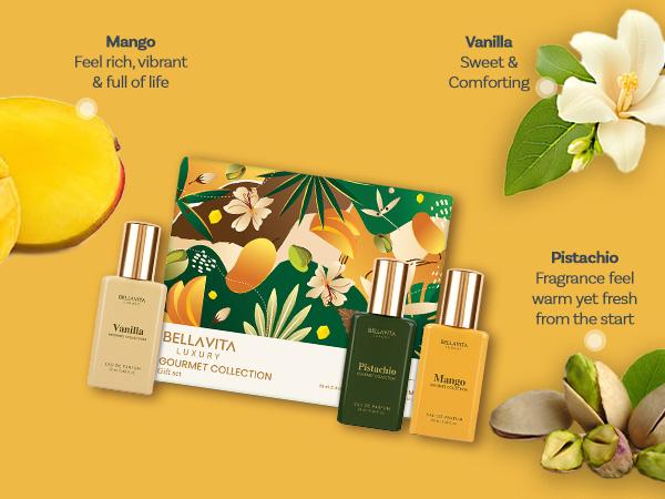 Candy Kiss by BellaVita Luxury | Perfume Combo | Honey Oud EDP 100 ml & Gourmand Collection Gift Set 3x20 ml | Long Lasting Unisex Perfume for Men & Women | Patchouli, Vanilla, Bergamot, Mango & Pistachio Notes | Luxury, Vegan & Cruelty Free Eau De Parfum