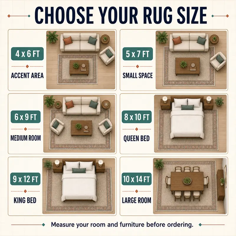 WISH TREE Fluffy Shag Area Rug - Ultra-Soft High-Pile Fuzzy Non-Slip Home Accessory for Bedroom, Living Room, Aesthetic Room Decor, Rugs for Bedroom