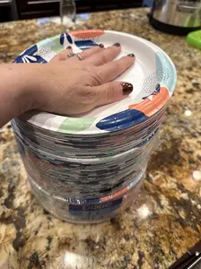 90 Count Paper Plates 2X Stronger 8.5 Inch