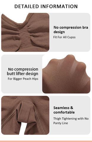 FeelinGirl High #LIVE STREAM Waist Shaping Bodysuit for Women Seamless Spaghetti Strap Butt Lifter with Tummy Control Comfortable Stretchy Fabric 77% Nylon 23% Elastane