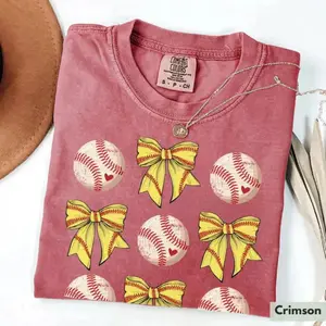 Comfort Colors Softball Baseball Shirt, Cute Softball Mama Shirt, Womens Baseball Shirt, Baseball Lover, Baseball Season, Coquette Baseball