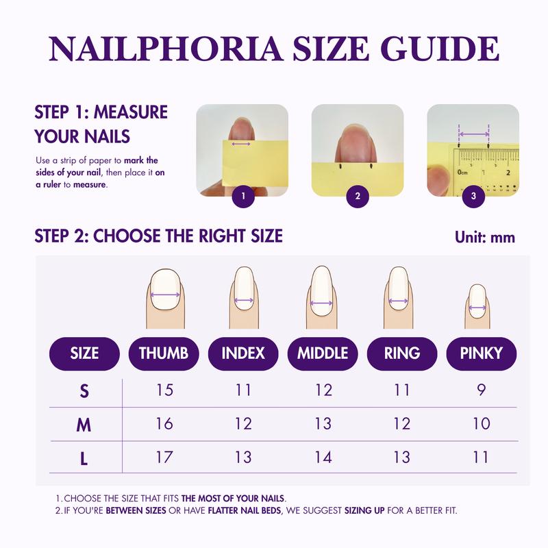 NailPhoria WHITE PARIS - Handmade Press-On Nails | Reusable, Salon-Quality, Long-Lasting, Glossy Design