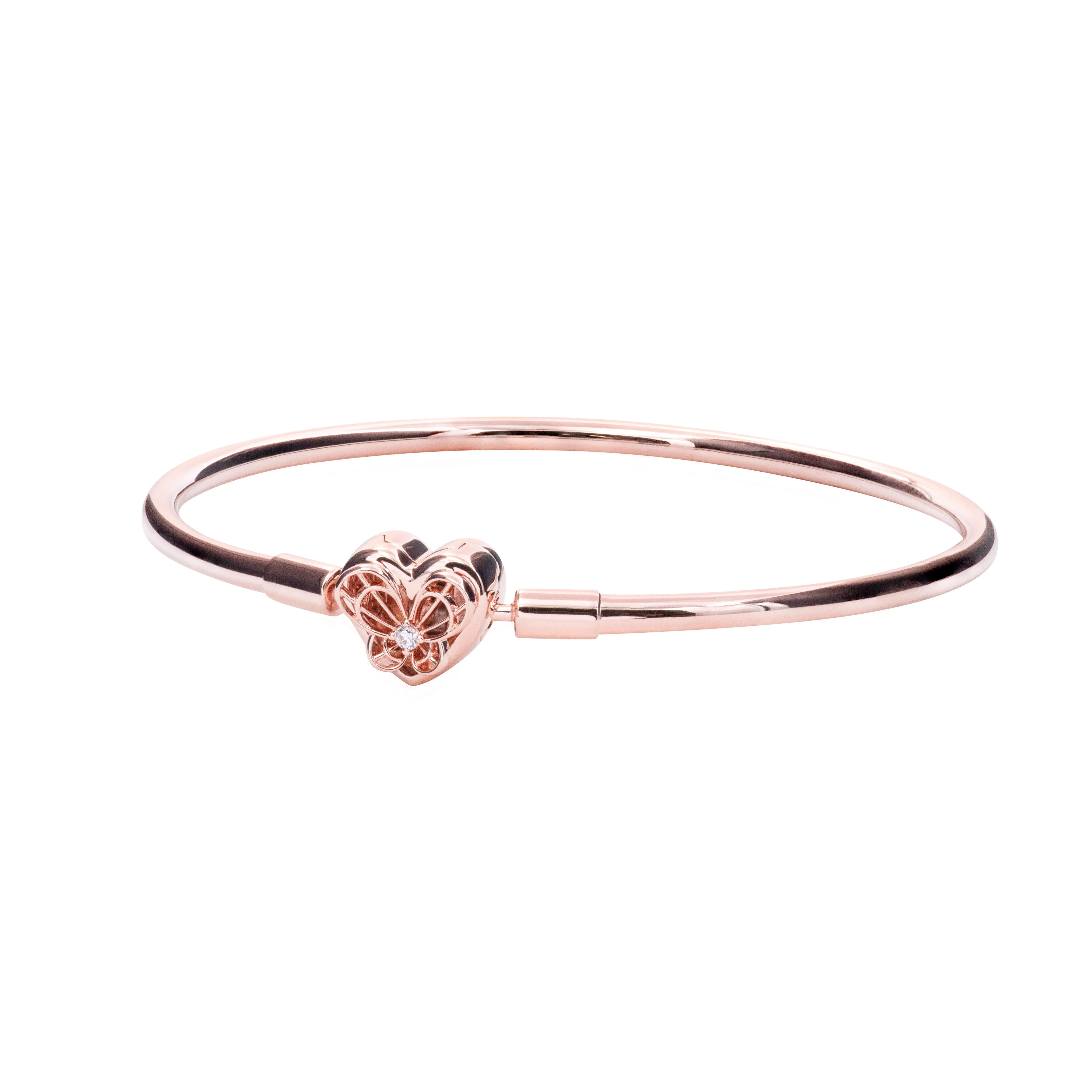 Pandora Moments Heart & Butterfly Bangle 582594C01-17