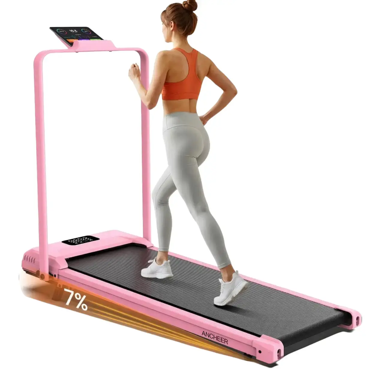 Foldable Under Desk Treadmill 3.5HP | Compact Home Gym Equipment Walking Pad | 320lbs Capacity Office Treadmill with Shock Absorption | Perfect for Home Office Workout summerwins Adjustable Height Stepper tiktokshopbacktoschool