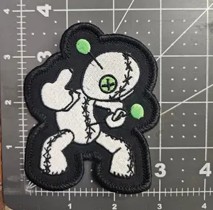 Voodoo Embroidery Biker Patch1