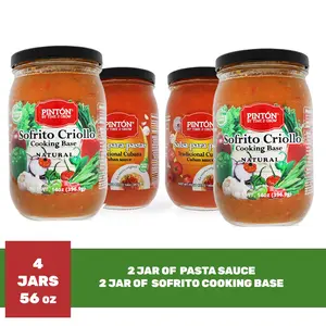 PINTON Sofrito Críolla Cooking Base Natural Cooking Base with Traditional Cuban Sauce, Double Combo for Flavor and Dip