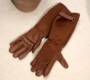 Martha Stewart Leather Palm Long Gardening Gloves Martha Stewart Leather Palm Long Gardening Gloves