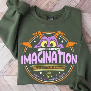 Figment Journey Into Imagination One Little Spark Shirt, WDW Epcot Purple Dragon Tee, Magic World Team Figment Shirt 5GTT7