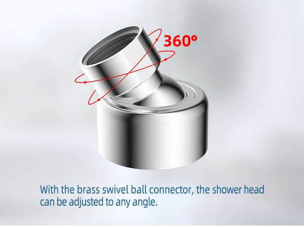 Hibbent Rain Shower Head with 12" Shower Head Extension Arm, 10" High Pressure Boosting Rainfall/Fixed Showerhead 2.5 GPM, Metal Shower Head Extender Adjustable Height Angle, Easy 1-Min Installation, Chrome