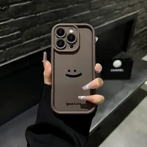 Daily Smile Design Case for iPhone 17 Pro Max Phone Case 17 Air 16 E 15 Plus 14 13 12 11 X XS, Samsung Galaxy S26 Ultra S22 S23 FE S24 Plus S25 ULTRA FE Plus A54 53 52 36 35 34 33 Note 20 Ultra Series Minimalist Color Phone Case