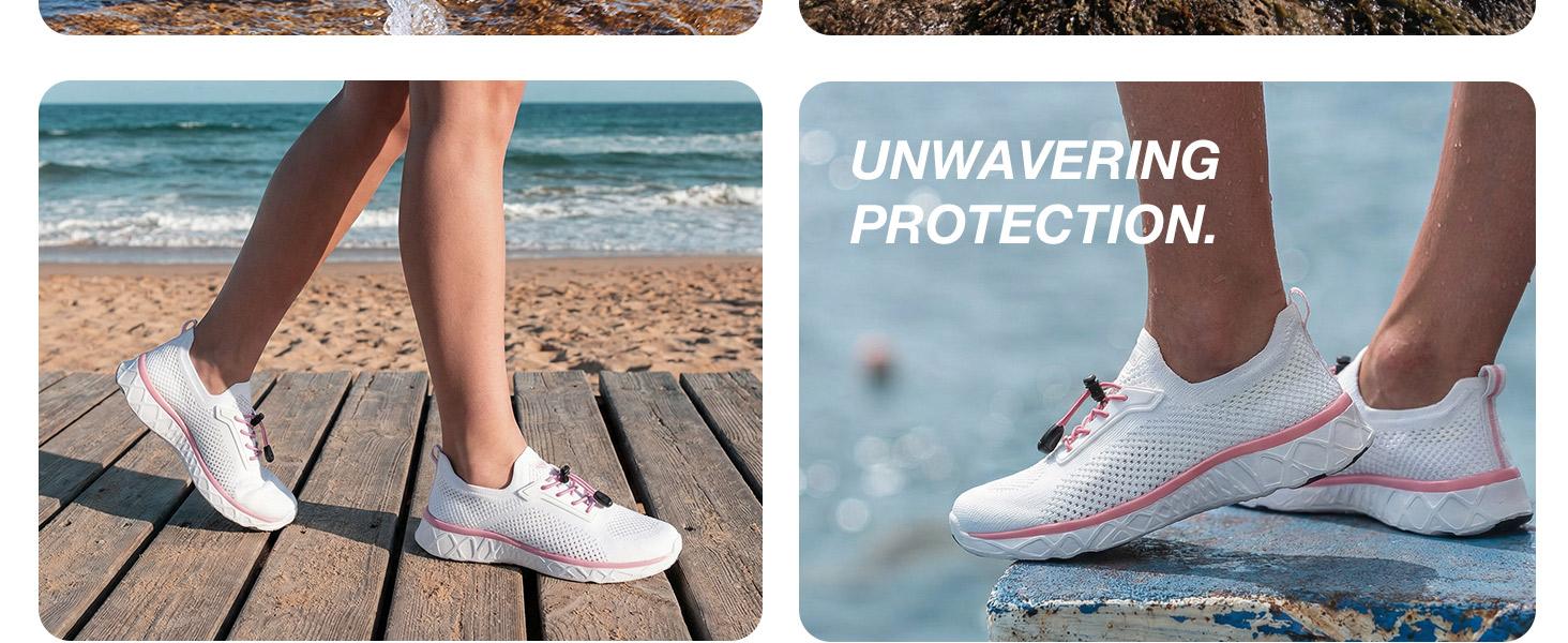 ALEADER Women's Sporty Water Shoes for Beach Pool Water Sports & Outdoor Adventure Lightweight Breathable Design