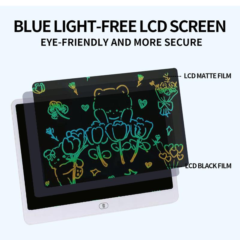 16-inch Oversized Screen Children's LCD Handwriting & Drawing Board One-click Clear Writing Practice Tablet Doodle Board for Kids Ideal Writing & Doodling TikTok Hot Item Fun Educational Tool