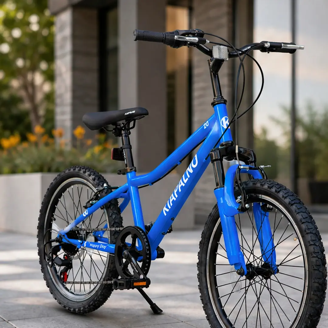 20-inch Off-Road Mountain Bike for Youth & Adults, 7-Speed Full Suspension with High-Carbon Steel Frame, Dual Handbrakes, Blue, Brakes Mtb, Some Assembly Required, Mountain Biking, Twist Shift, Unisex Names, Off-Road Trails, Rugged, Adjustable Seat, 32.19