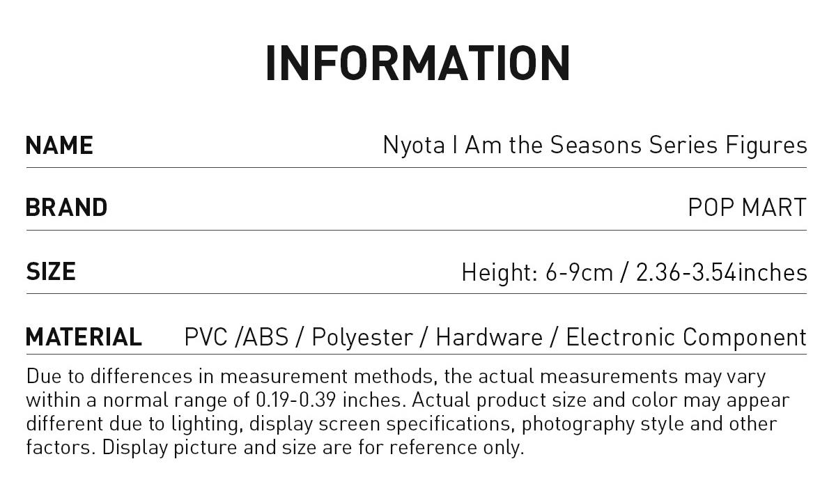POP MART Nyota I Am the Seasons Series Figures