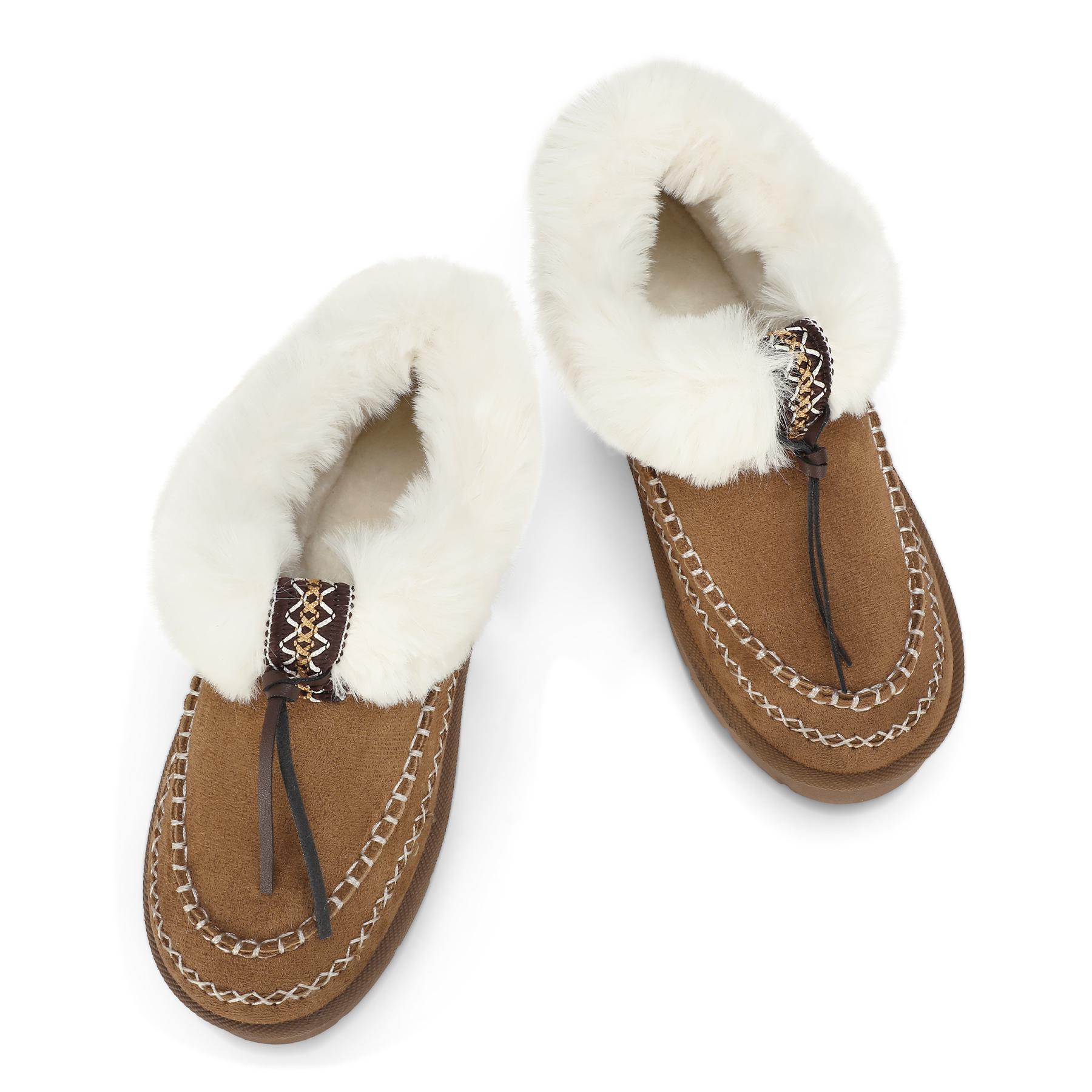 Mysoft Women's Winter Snow Boots, Warm Outdoor Shoe, Womensfashion Footwear, Winter Boots for Women, Perfect Valentine's Day Gift