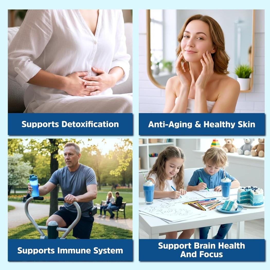 Blue Spirulina Powder Natural Food Coloring | Phycocyanin Extract Vegan Superfood Powder for Smoothies, Baking & Drinks | Plant-Based Blue Food Dye for Cakes, Smoothie Bowls, Energy Bars & Desserts | Natural Blue Spirulina Powder 1 oz Blue Spirulina Powder Natural Food Coloring | Phycocyanin Extract Vegan Superfood Powder for Smoothies, Baking & Drinks | Plant-Based Blue Food Dye for Cakes, Smoothie Bowls, Energy Bars & Desserts | Natural Blue Spirulina Powder 1 oz