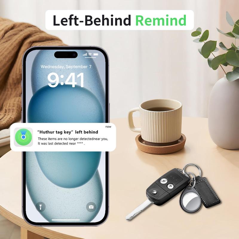 [Valentine's Day] Tukio Tx01 GPS Tracker(iOS Only) for Cars & Pets -Mini Clear Design, Weatherproof Case, Anti-Lost Device, Works with Apple Find My (iOS Only), No Monthly Fees, IP67 Waterproof, Replaceable Battery Remote
