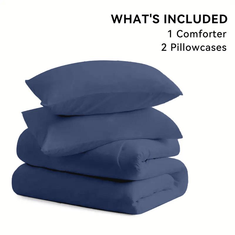 3pcs Comforter Set, Bedding，Ultra-Soft Washed Bedding Comforter Sets Twin XL To Full Queen Cal King Sized Bed, All Seasons Use Light Weight With Warm Fluffy Washable Polyester Cotton Blend Microfiber, Alternative Bed Down Comforter & Pillow Sham Olive