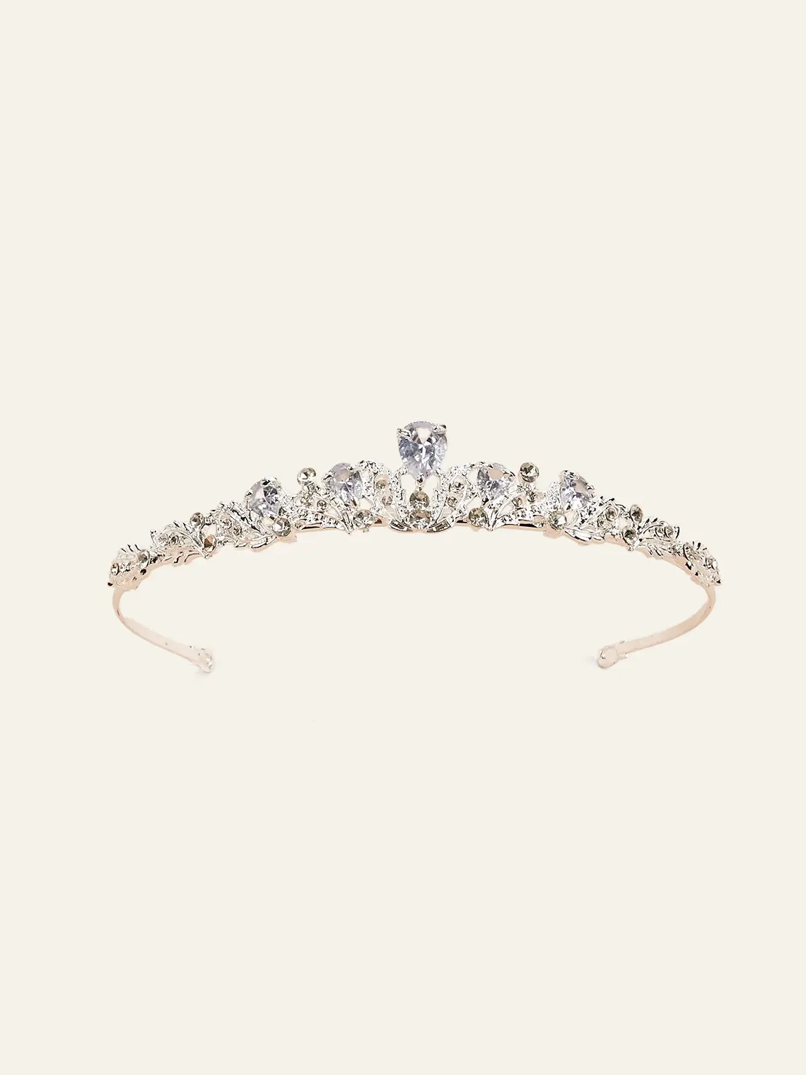 Azazie Dainty Crystal Flower Girl Tiara Lightweight Mini Crystal Fairytale Flower Girl Junior Bridesmaid Wedding Alloy Tiara