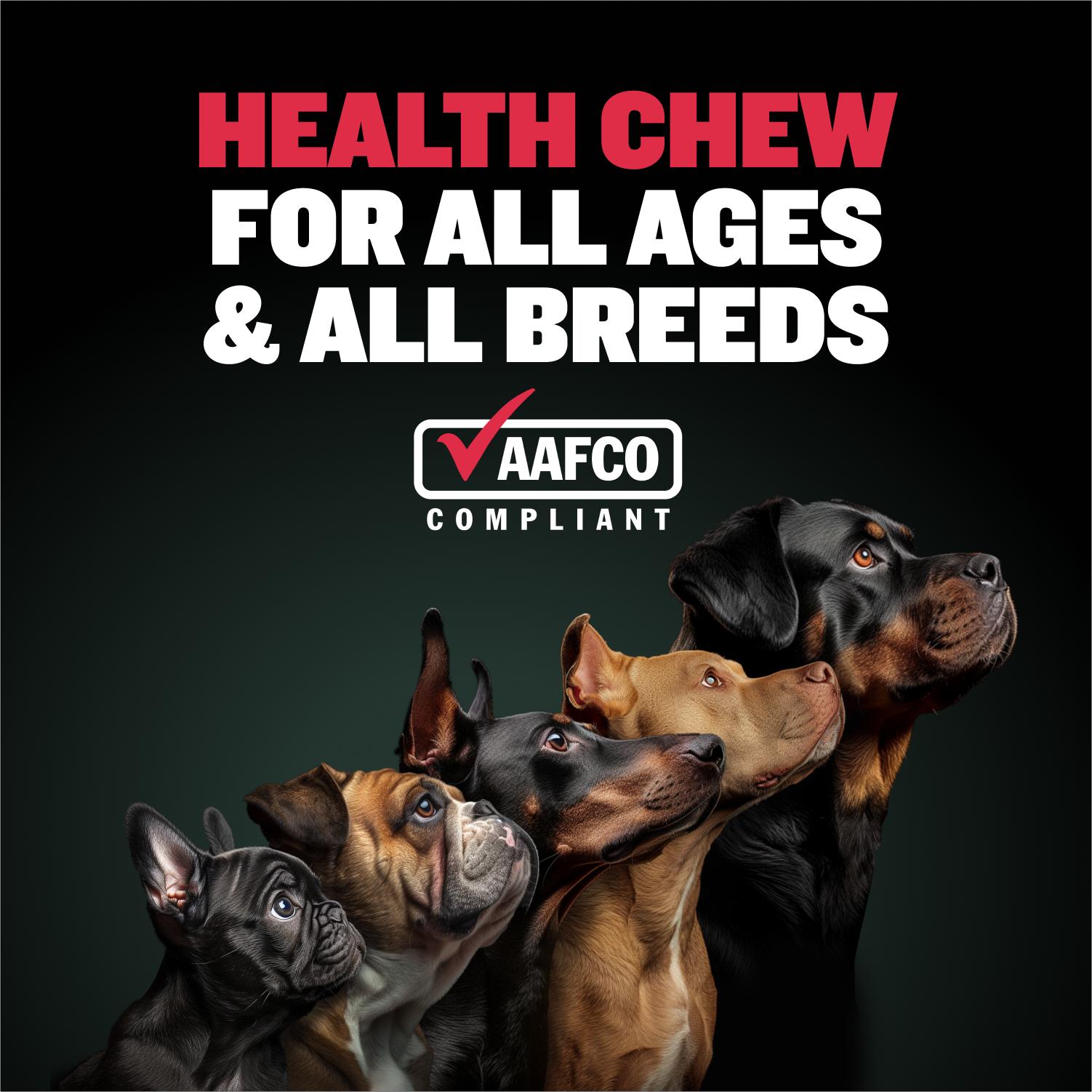 9-in-1 Bully Max Dog Supplement for Allergy Relief, Joints, & Probiotics for Gut Health - Soft Chew, Easy to Feed, No Artificial Colors or Flavors. Made and ships from USA.