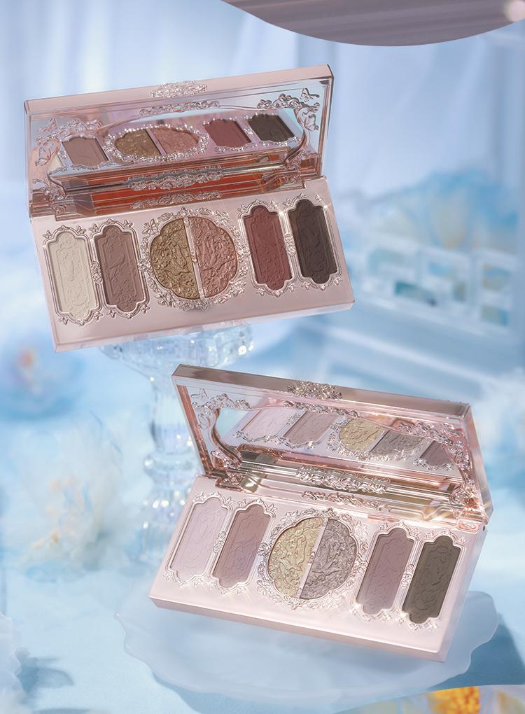 Flower Knows Butterfly Cloud Collar Collection Embossed Six-Color Makeup Palette