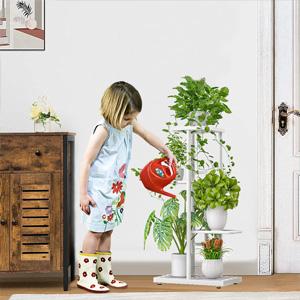 4 Tier 5 Potted Plant Stand Metal Multiple Flower Pot Holder Shelf Indoor Outdoor Planter Display Shelving Unit for Patio Garden Corner Balcony Living Room Deals For You Days