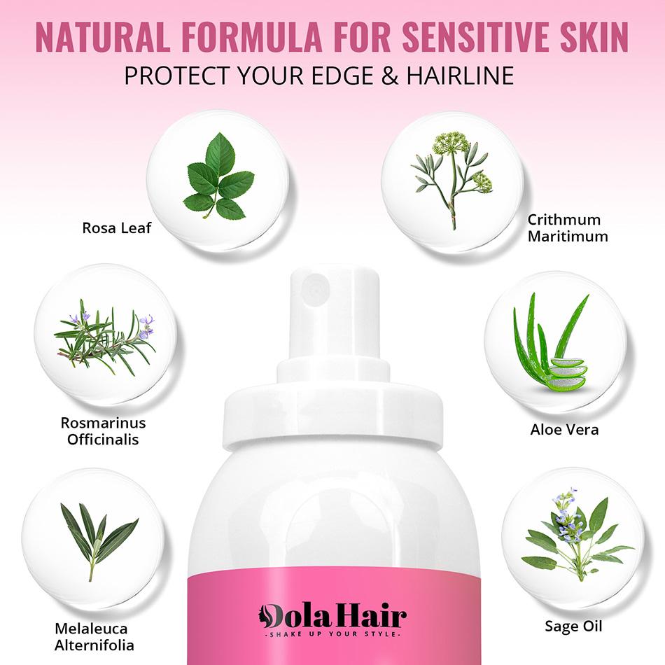Dolahair Lace Melting & Holding Spray Glueless Hair Adhesive for Wigs Glueless Install Lace Front Wig Spray Wig Melting Bnad Haircare Gentle on Skin