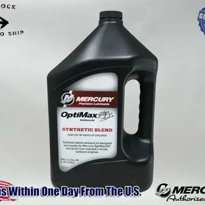 Mercury OEM 25W40 SS 4 Stroke Marine Engine Oil Gallon 8M0229798