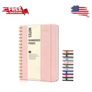 Lined Spiral Journal Notebook for Women, A5 5.75" x 8.38"